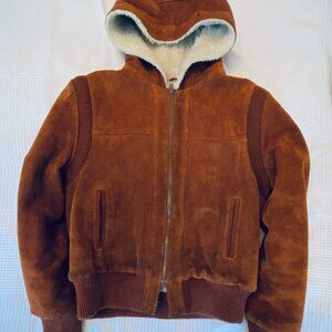 Suede leather jacket